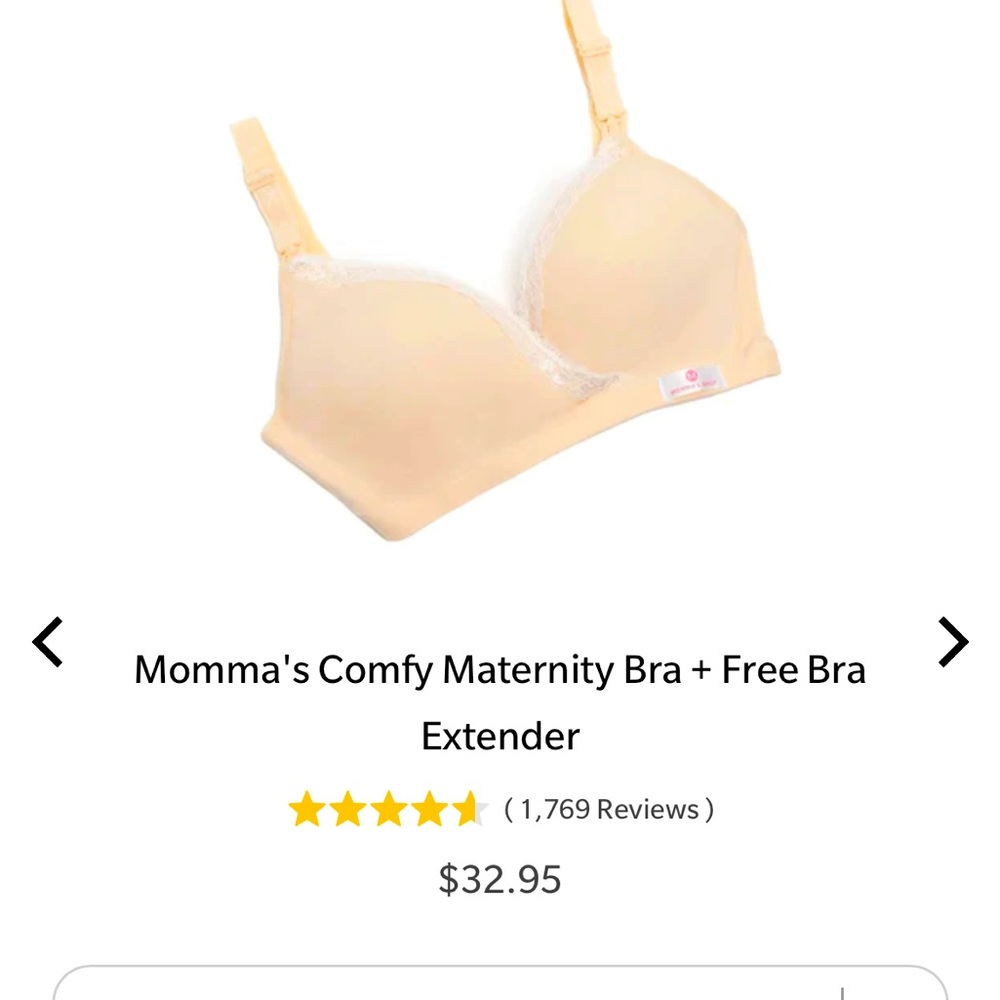 Mommas shop XL breastfeeding and nursing Bra